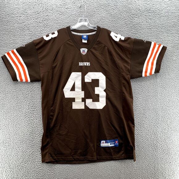 Cleveland Browns #43 Ward Jersey Mens 52 Reebok On Field NFL Football Sportswear - Picture 2 of 14